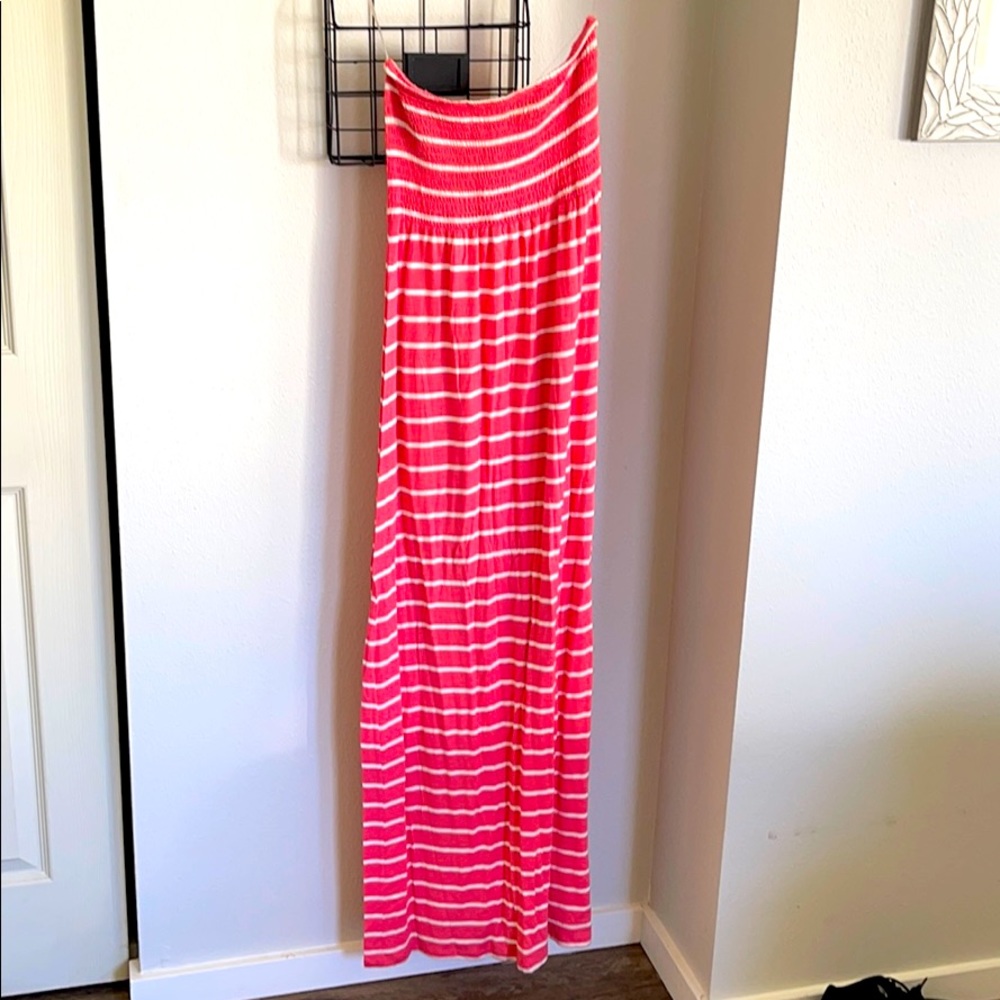 Long Strapless Dress